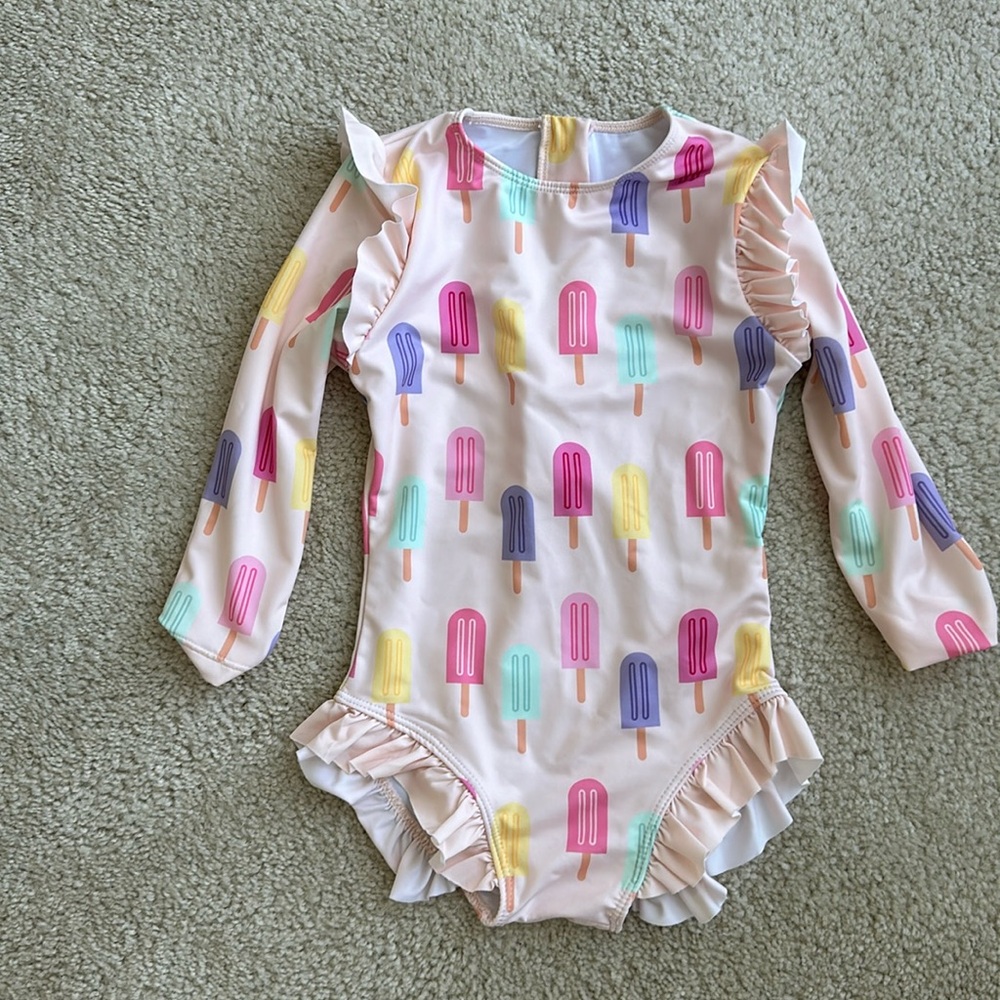 monica + andy Long Sleeve One-Piece Swimsuit with ruffles--simply the cutest!